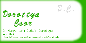 dorottya csor business card